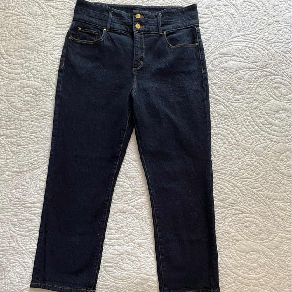 Ann Taylor cropped straight jeans